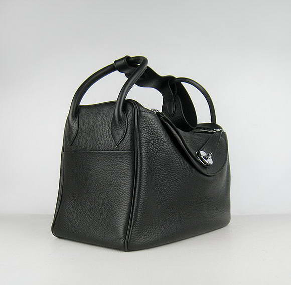 High Quality Replica Hermes Lindy 26CM Shoulder Bag Black - Click Image to Close